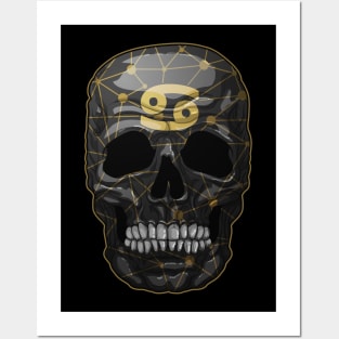 skull, zodiac signs, Cancer Posters and Art